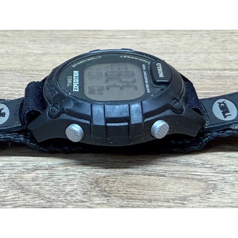 Timex Expedition Indiglo Digital Dial Black/Gray Men's Watch w/ Adjustable Strap
